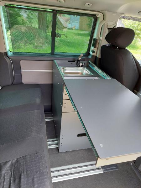 Modulküche Modul Mini+ für VW T5 oder VW T6 / VW T6.1